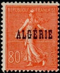 Type Semeuse - overprinted "ALGERIE"