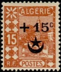 Mosque of Sidi Abd er-Rahman overprinted & surcharged