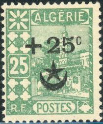 Mosque of Sidi Abd er-Rahman overprinted & surcharged