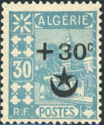 Mosque of Sidi Abd er-Rahman overprinted & surcharged