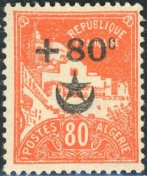 La Pecherie Mosque overprinted & surcharged