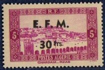 Ghardaia, Mzab overprinted and surcharged