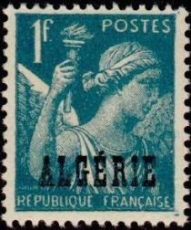 Type Iris overprinted