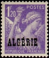 Type Iris overprinted