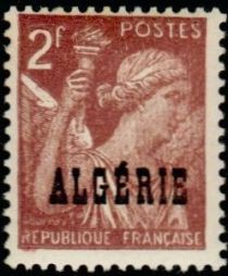 Type Iris overprinted