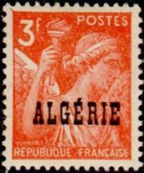 Type Iris overprinted