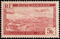 Potez 56 Airplane over Algiers Harbor