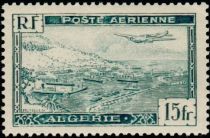 Potez 56 Airplane over Algiers Harbor