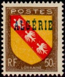 Coat of Arms of Lorraine overprinted