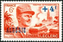 General Leclerc overprinted and surcharged