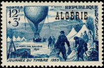 Stamp Day - Balloon Post overprinted