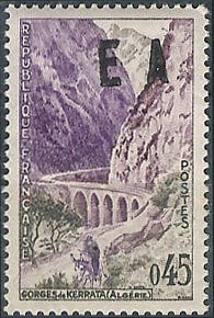 Kerrata Gorges overprinted “EA”