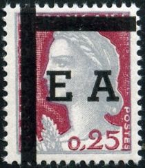 Marianne de Decaris overprinted "EA"