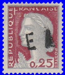 Marianne de Decaris overprinted "EA"