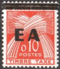 Sheaves of Wheat overprinted “EA”