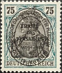 "Germania" overprinted TRAITE DE VERSAILLES