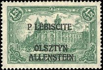 "General Post Office" overprinted OLSZTYN-ALLENSTEIN