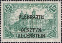 "General Post Office" overprinted OLSZTYN-ALLENSTEIN