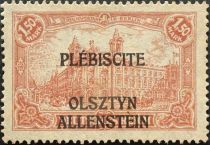 "General Post Office" overprinted OLSZTYN-ALLENSTEIN