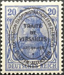 "Germania" overprinted TRAITE DE VERSAILLES