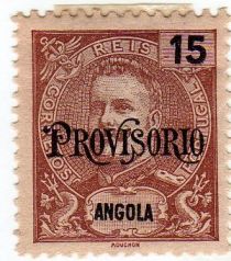 King Carlos I overprinted "PROVISORIO"