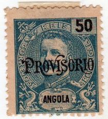 King Carlos I overprinted "PROVISORIO"