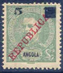 King Carlos I overprinted and surcharged