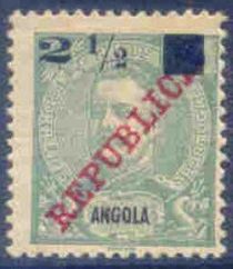 King Carlos I overprinted and surcharged