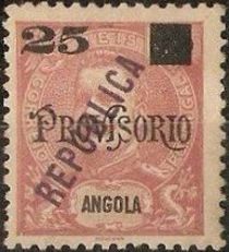 King Carlos I overprinted and surcharged