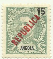 King Carlos I - local overprint "REPUBLICA"