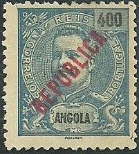 King Carlos I - local overprint "REPUBLICA"