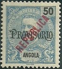 King Carlos 1 overprinted twice