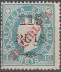 Luis I, Lisbon overprint "REPUBLICA"