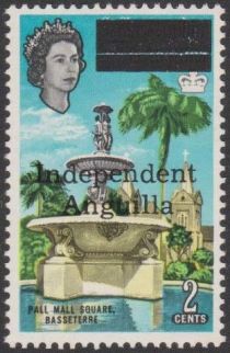 Pall Mall Square, Basseterre - Overprinted