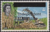 Loading Sugar Cane, St Kitts - Overprinted