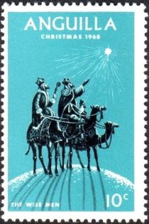 The Magi, on Camels, Following the Star of Bethlehem