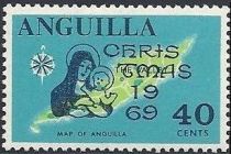 Map of Anguilla - Overprinted