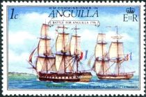 French Ships approaching Anguilla