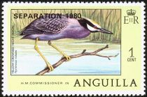 Yellow-crowned Night Heron - Overprinted