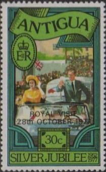 Royal Visit 1966 - Overprinted