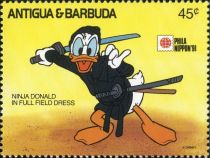 Donald Duck as a Ninja