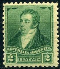 Bernardino Rivadavia (1780-1845) - Perf. 11½