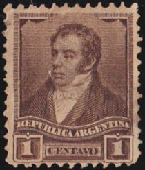 Bernardino Rivadavia (1780-1845) - Perf. 11½