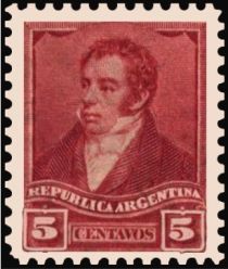 Bernardino Rivadavia (1780-1845) - Perf. 11½