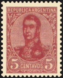 José Francisco de San Martín (1778-1850) - perf. 13¼x12½