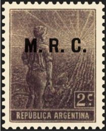 Agricultural workman, ovpt. “M.R.C.”