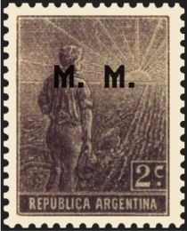 Agricultural workman, ovpt. “M.M.”