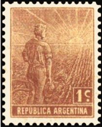 Agricultural workman - perf. 13¼x12½