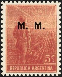 Agricultural workman, ovpt. “M.M.”