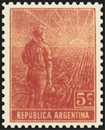 Agricultural workman - perf. 13¼x12½